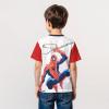 imageMarvel Boys Spiderman Classic Spidey Express Drop Shoulder Crew TeeWhiteRed