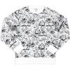 imageMarvel Mens Spiderman Classic Ink Spider Comic Pullover Crew FleeceWhite