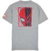 imageMarvel Mens Spiderman Classic Web Spider Head Short Sleeve TeeAthletic Heather