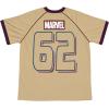 imageMarvel Mesh Soccer Jersey Athletic VNeck TShirt Adult Sizes XSmall  2XLBeige  Spiderman