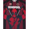 imageMarvel Mesh Soccer Jersey Athletic VNeck TShirt Adult Sizes XSmall  2XLRed  Deadpool