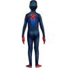 imageMarvel Miles Morales SpiderMan Official Youth Deluxe Zentai Costume  Stretch Spandex with Hidden Zippers and Wrist SlitsL 1214