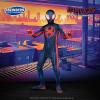imageMarvel Miles Morales SpiderMan Official Youth Deluxe Zentai Costume  Stretch Spandex with Hidden Zippers and Wrist SlitsS 57