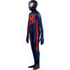 imageMarvel Miles Morales SpiderMan Official Youth Deluxe Zentai Costume  Stretch Spandex with Hidden Zippers and Wrist SlitsS 57