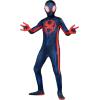 imageMarvel Miles Morales SpiderMan Official Youth Deluxe Zentai Costume  Stretch Spandex with Hidden Zippers and Wrist SlitsXl 1416