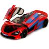 imageMarvel SpiderMan 124 McLaren 720S DieCast Car ampamp 275quot Miles Morales Figure Toys for Kids and Adults