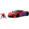 imageMarvel SpiderMan 124 McLaren 720S DieCast Car ampamp 275quot Miles Morales Figure Toys for Kids and Adults