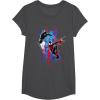 imageMarvel SpiderMan Across the SpiderVerse Miles and Gwen TShirtDark Heather Grey