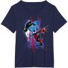 imageMarvel SpiderMan Across the SpiderVerse Miles and Gwen TShirtNavy Blue