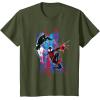 imageMarvel SpiderMan Across the SpiderVerse Miles and Gwen TShirtOlive Green