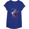 imageMarvel SpiderMan Across the SpiderVerse Miles and Gwen TShirtRoyal Blue