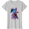 imageMarvel SpiderMan Across the SpiderVerse Miles and Gwen TShirtSilver Grey