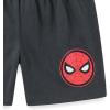 imageMarvel SpiderMan Boys 4 Piece Mix and Match Tshirts and Shorts Set for ToddlersGrey
