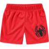 imageMarvel SpiderMan Boys 4 Piece Mix and Match Tshirts and Shorts Set for ToddlersGrey