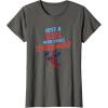imageMarvel SpiderMan Classic Just A Girl Who Loves SpiderMan TShirtAsphalt Grey