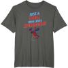 imageMarvel SpiderMan Classic Just A Girl Who Loves SpiderMan TShirtAsphalt Grey