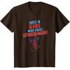 imageMarvel SpiderMan Classic Just A Girl Who Loves SpiderMan TShirtBrown