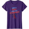 imageMarvel SpiderMan Classic Just A Girl Who Loves SpiderMan TShirtPurple