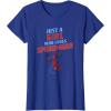 imageMarvel SpiderMan Classic Just A Girl Who Loves SpiderMan TShirtRoyal Blue