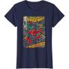 imageMarvel SpiderMan Comic Book Anniversary Short Sleeve TShirtNavy Blue