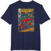 imageMarvel SpiderMan Comic Book Anniversary Short Sleeve TShirtNavy Blue