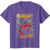 imageMarvel SpiderMan Comic Book Anniversary Short Sleeve TShirtPurple Heather