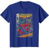 imageMarvel SpiderMan Comic Book Anniversary Short Sleeve TShirtRoyal Blue