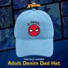 imageMarvel SpiderMan Cotton Adjustable Dad Hat Baseball Cap with Curved BrimDenim