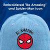 imageMarvel SpiderMan Cotton Adjustable Dad Hat Baseball Cap with Curved BrimDenim