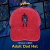 imageMarvel SpiderMan Cotton Adjustable Dad Hat Baseball Cap with Curved BrimRed