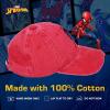 imageMarvel SpiderMan Cotton Adjustable Dad Hat Baseball Cap with Curved BrimRed