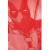 imageMarvel SpiderMan Deadpool Mens French Terry Drop Shoulder Pullover Hoodie Adult Sizes XSmall  2XLRed  Deadpool