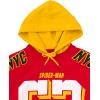 imageMarvel SpiderMan Deadpool Mens French Terry Drop Shoulder Pullover Hoodie Adult Sizes XSmall  2XLRed  Spiderman