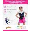imageMarvel SpiderMan Girls Cosplay Tank Top and French Terry Dolphin Shorts Outfit Set Toddler to Big Kid Sizes 2T  1416Ghostspider Cosplay
