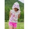 imageMarvel SpiderMan Girls Cosplay Tank Top and French Terry Dolphin Shorts Outfit Set Toddler to Big Kid Sizes 2T  1416Pink