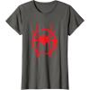 imageMarvel SpiderMan Into the SpiderVerse Red Icon TShirtAsphalt Grey