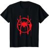 imageMarvel SpiderMan Into the SpiderVerse Red Icon TShirtBlack