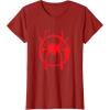imageMarvel SpiderMan Into the SpiderVerse Red Icon TShirtCranberry Red
