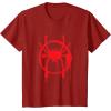 imageMarvel SpiderMan Into the SpiderVerse Red Icon TShirtCranberry Red