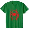 imageMarvel SpiderMan Into the SpiderVerse Red Icon TShirtKelly Green