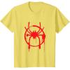 imageMarvel SpiderMan Into the SpiderVerse Red Icon TShirtLemon Yellow