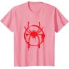 imageMarvel SpiderMan Into the SpiderVerse Red Icon TShirtPink