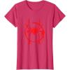 imageMarvel SpiderMan Into the SpiderVerse Red Icon TShirtRed Heather