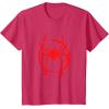 imageMarvel SpiderMan Into the SpiderVerse Red Icon TShirtRed Heather