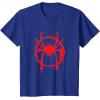 imageMarvel SpiderMan Into the SpiderVerse Red Icon TShirtRoyal Blue