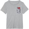 imageMarvel SpiderMan Left Chest Pocket TShirtHeather Grey