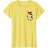imageMarvel SpiderMan Left Chest Pocket TShirtLemon Yellow