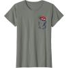 imageMarvel SpiderMan Left Chest Pocket TShirtOlive Heather