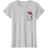 imageMarvel SpiderMan Left Chest Pocket TShirtSilver Grey