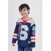 imageMarvel SpiderMan Mesh Hockey Jersey Long Sleeve TShirt Toddler to Big Kid Sizes 2T  1820Blue
